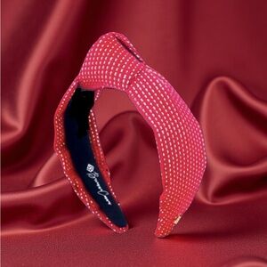 Brianna Cannon Red and Gold Headband Tweed Adult New